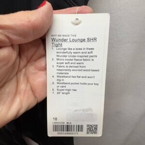 Lululemon Wunder Under Leggings - Size 18 - NWT Black